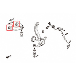 Accord 7th 2002-2008 UC1 Honda Bras supérieur avant silentbloc Hardrace