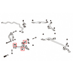 Accord 7th 2002-2008 UC1 Honda Bras inférieur avant silentbloc Hardrace