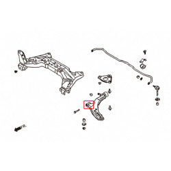 Sentra sylphy 5th B15 N16 2000-2006 Nissan Bras inférieur avant silentbloc Hardrace