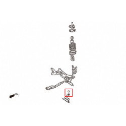 Colt Z20 Z30 2002-2012 Mitsubishi Bras inférieur avant silentbloc Hardrace