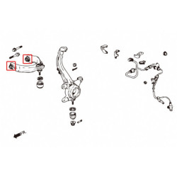 Accord 6th 1997-2002 CG1 2 3 4 5 6 Honda Bras supérieur avant silentbloc Hardrace