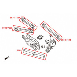 3 Series E90 E91 E92 E93 BMW Rear Toe Bras de suspension Hardrace