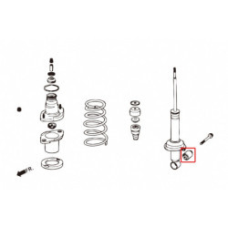 Civic 7th Honda Rear Shock Absorber silentbloc Hardrace