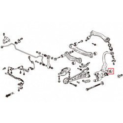 Accord 4th 1989-1993 CB1 2 3 4 Honda Rear Shock Aborbered Fusée silentbloc Hardrace