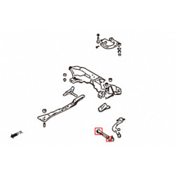Eclipse 2nd 2G 1995-1999 Mitsubishi Bras inférieur avant silentbloc Hardrace
