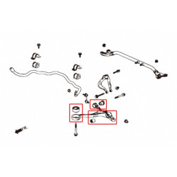 Accord 8th Honda Front Lower Bras de suspension silentbloc Hardrace