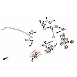 Civic 7th Honda Rear Trailing Bras silentbloc Hardrace