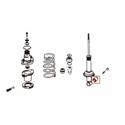 Integra DC5 2002-2006 Honda Rear Shock Absorber silentbloc Hardrace