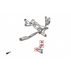 Lancer mirage 2001~2007 CS Mitsubishi Bras inférieur avant silentbloc Hardrace
