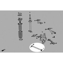 LS 4th XF40 07–17 Lexus Bras inférieur arrière Hardrace