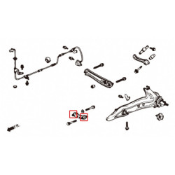 Civic 4th Honda Toe Bras de suspension silentbloc Hardrace