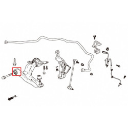 Fit jazz 3rd Honda Bras inférieur avant silentbloc Hardrace