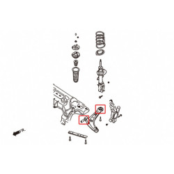 2 DEMIO 3rd DE 2007-2014 Mazda Bras inférieur avant silentbloc Hardrace