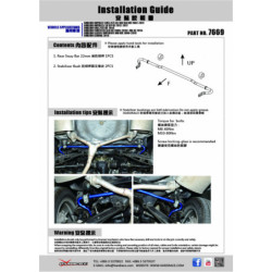 Impreza 3rd WRX GE-GR 2007-2013 Subaru Barre antiroulis arrière Hardrace