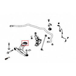 Fit jazz 3rd Honda Bras inférieur avant silentbloc Hardrace