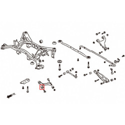 Impreza 3rd WRX GE-GR 2007-2013 Subaru Rear Trailing Bras silentbloc Hardrace