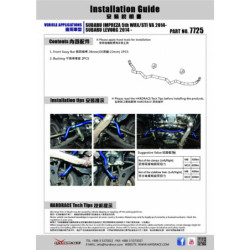 Levorg 1st VM 2014-2020 Subaru Barre antiroulis avant Hardrace