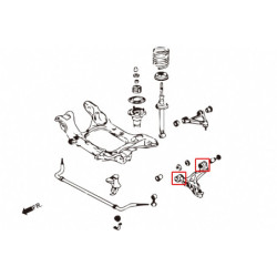 RX-7 3rd FD 1991-2002 Mazda Bras inférieur avant silentbloc Hardrace