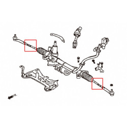 Impreza 3rd WRX GE-GR 2007-2013 Subaru Hard Biellette de direction Hardrace