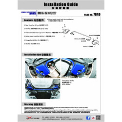 Fit jazz 3rd Honda Rear Add On Barre antiroulis Hardrace