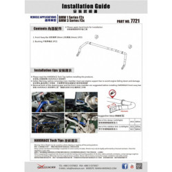 1 Series F20 F21 BMW Barre antiroulis avant Hardrace