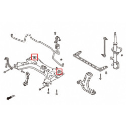 Tiida versa 1st C11 2004-2012 Nissan Front Cross Member Bush Hardrace