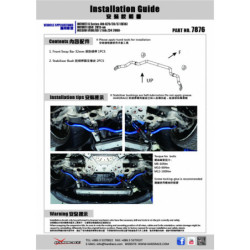 Z 6th Z34 2008-2021 Nissan Barre antiroulis avant Hardrace