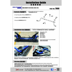 Fiesta MK7 2008-2017 Ford Barre antiroulis avant Hardrace