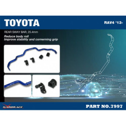 RAV4 XA40 2013-2018 Toyota Barre antiroulis arrière Hardrace