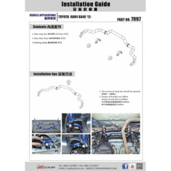 RAV4 XA40 2013-2018 Toyota Barre antiroulis arrière Hardrace
