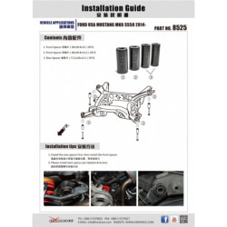 Mustang MK6 S550 2015-2023 Ford Rear Alignment Kit Hardrace