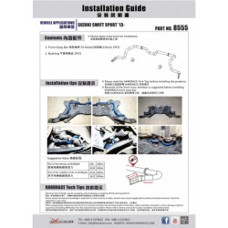 Swift 3rd ZCx2 2011-2017 Suzuki Barre antiroulis avant Hardrace
