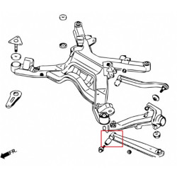 3000GT GTO Z11A Z15A Z16A 1990-2000 Mitsubishi Bras inférieur arrière silentbloc Hardrace