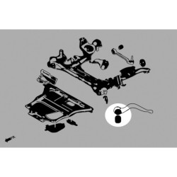 1 Series F20 F21 BMW Bras inférieur avant silentbloc Hardrace