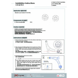 Lancer evolution 7-9th CT9A Mitsubishi Bras inférieur avant silentbloc Hardrace