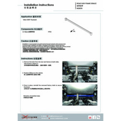 XC60 2nd 2018-present Volvo Rear Sub-frame Support Brace Hardrace
