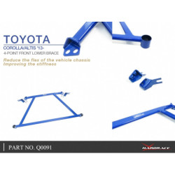 Corolla altis auris 11th E170 E180 Toyota 4-point Front Lower Brace Hardrace