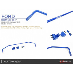 Fiesta MK7 2008-2017 Ford Rear Add-on Barre antiroulis Hardrace