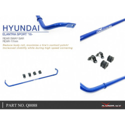 Elantra 6th 2016-2020 Hyundai Barre antiroulis arrière Hardrace