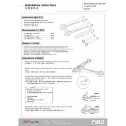 Boxster cayman 986 Porsche Front rear Caster Bras Hardrace