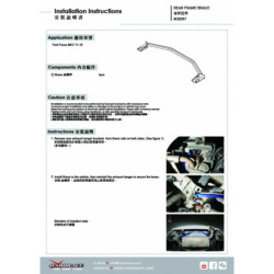 Focus MK3 Ford Rear Sub-frame Brace Hardrace