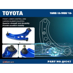 Yaris vitz 3rd XP150 2014-present Toyota Front Lower Bras de suspension Hardrace