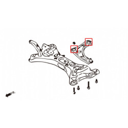 March micra 4th K13 2010- Nissan Bras inférieur avant silentbloc Hardrace