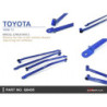 Yaris vitz 3rd XP150 2014-present Toyota Middle Lower Brace Hardrace