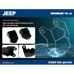 Wrangler JL 2018-present Jeep Rear Lca Skid Plate Hardrace