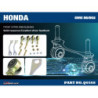 Civic 5th Honda Bras supérieur avant silentbloc-offset Function Hardrace