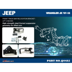 Wrangler JK 2006-2018 Jeep Front Track Bar Relocation Bracket Hardrace