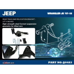 Wrangler JK 2006-2018 Jeep Rear Track Bar Relocation Bracket Hardrace
