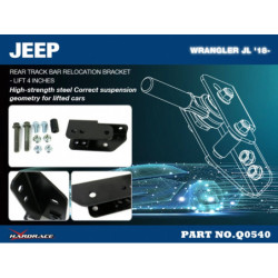 Wrangler JL 2018-present Jeep Rear Track Bar Relocation Bracket Hardrace