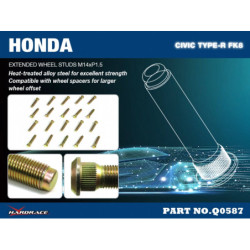 Civic 10th TYPE-R Honda Extended Wheel Stud Hardrace